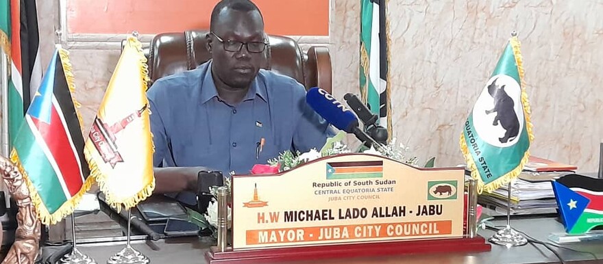 Mayor of Juba City, His Worship Michael Lado Alla-Jabu. [Photo: Radio Tamazuj]