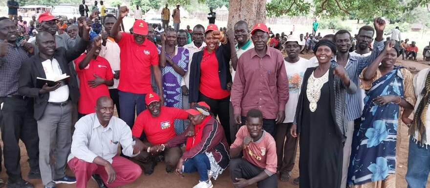 SPLM registration in Lowoi Payam, Torit County, Eastern Equatoria State on 20 March 2023. [Photo: Radio Tamazuj]