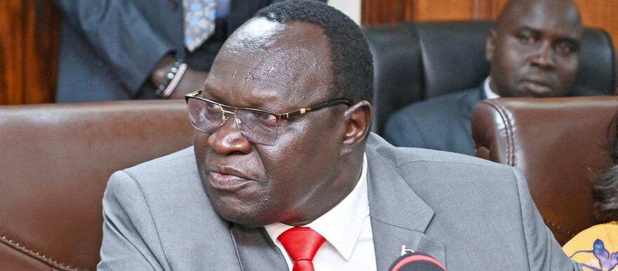 New defense minister Gen. Chol Thon Balok after his swearing-in in Juba on 30 March 2023 (Credit: Presidential Press Unit)