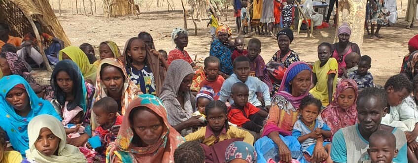 Sudanese refugees in Kiir Adem, Northern Bahr el Ghazal State, on Monday, June 5, 2023. (Radio Tamazuj)