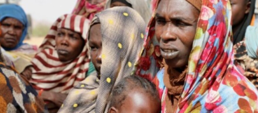Female Sudanese refugees after arriving in Chad. They said they lost everything. (WFP photo)