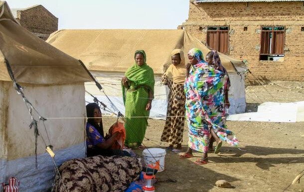 Displaced women in Sudan. (Courtesy photo)