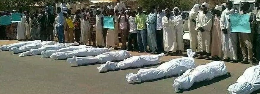 Victims of Sudanese army airstrike in El Fasher, North Darfur State on Monday, 26 March 2024 (Radio Tamazuj)
