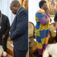 The pope kissing the feet of South Sudan's leaders. (File photo)