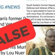 Image: Screenshot of a false Facebook post extracted from online