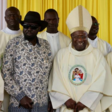 President Salva Kiir (L) and Cardinal Gabriel Zubeir Wako (R) in Kuajok. (Photo: Radio Tamazuj)