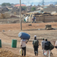 Men walking in Abyei town. (File photo)