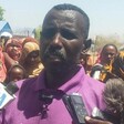 The chairperson of the Sudanese refugee community at the Wedweil Refugee Camp, Mahmoud Mohamed Osman, spoke to the press on Thursday. (Photo: Radio Tamazuj)