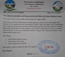 Bor County commissioner fires 3 chiefs over administrative dispute