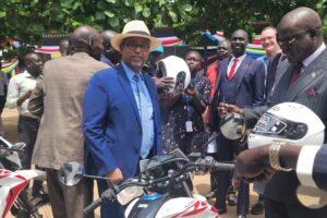 UNDP hands over brick-making machines, motorbikes to humanitarian ministry