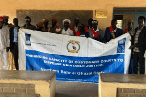 20 traditional court leaders trained in customary law in N. Bahr el Ghazal