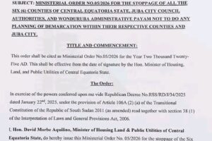 C. Equatoria bans all land demarcation, planning without state approval