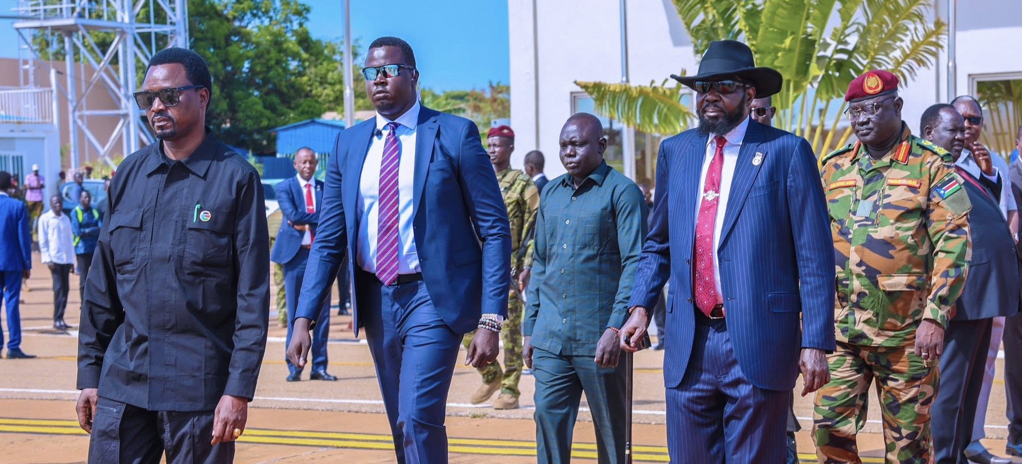 President Kiir arrives in Wau