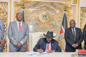 Kiir signs election bill into law hours after parliament passes it