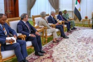 Sudan’s Burhan discusses peace efforts with Quintet delegation