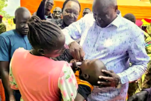 Governor Tueny launches polio immunization campaign, appeals for peace
